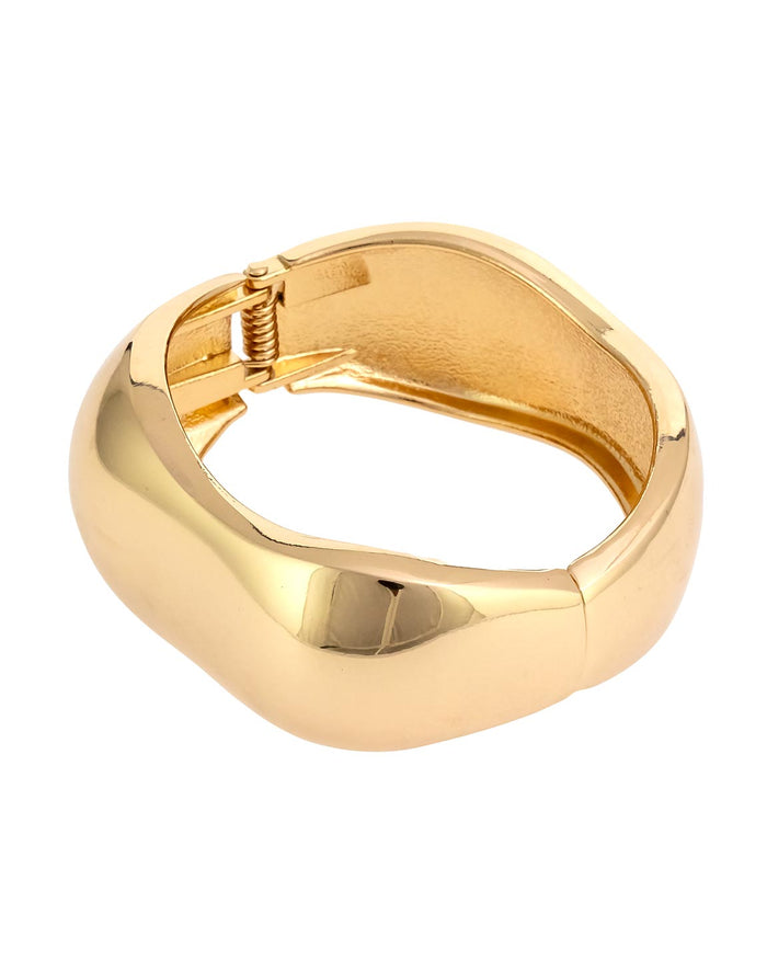 Dauplaise Jewelry - Sculptural Metal Cuff Bangle