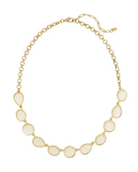 Natural Ethereal Elegance Collar displayed on white background – Dauplaise Jewelry