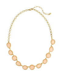 Pink Ethereal Elegance Collar displayed on white background – Dauplaise Jewelry