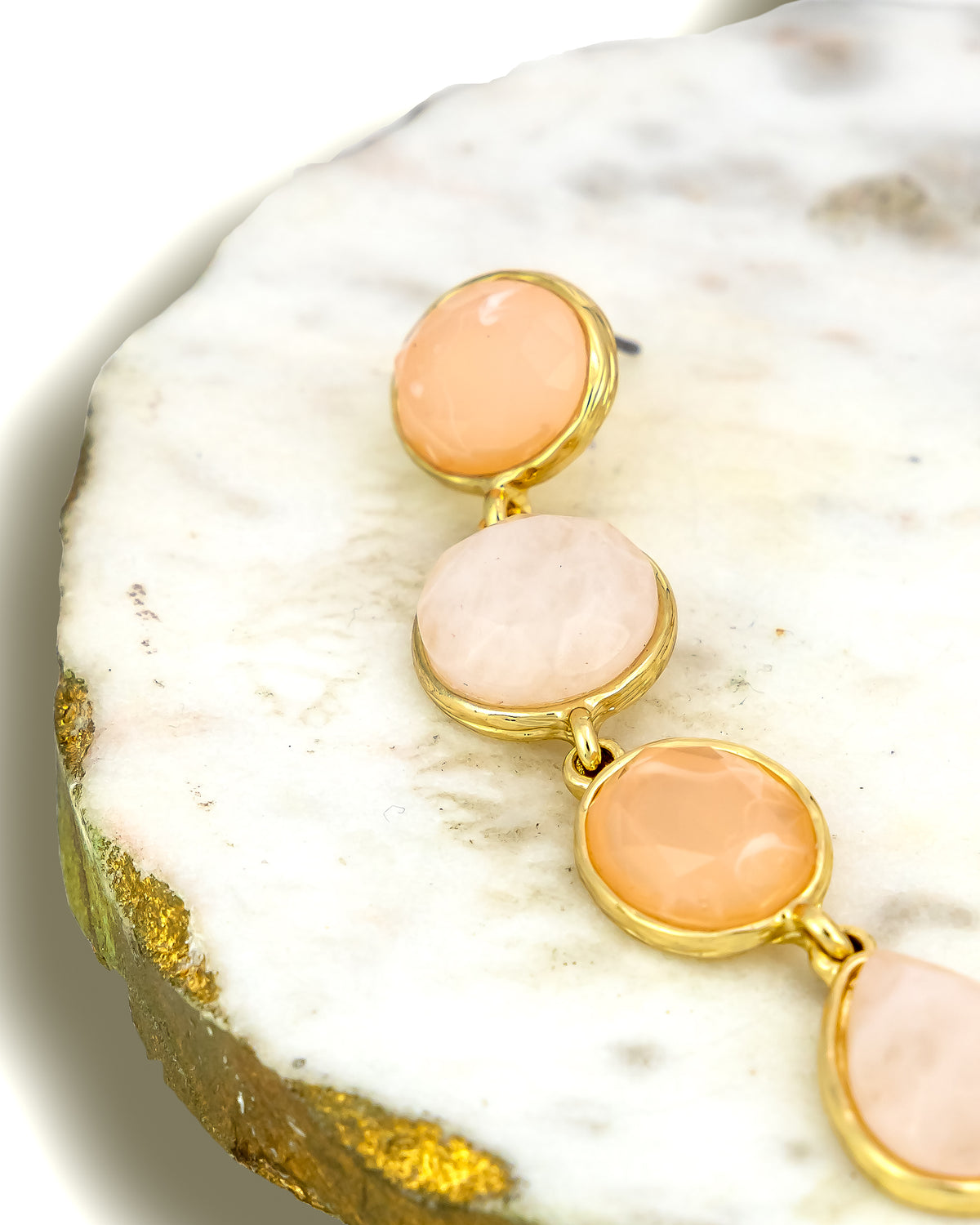 Pink Ethereal Glow Drop Earrings