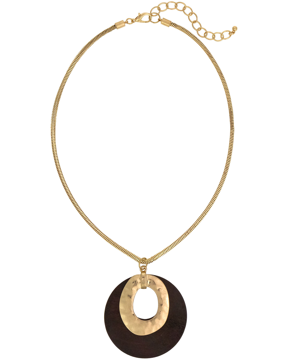 Aurora Pendant Necklace displayed on white background – Dauplaise Jewelry