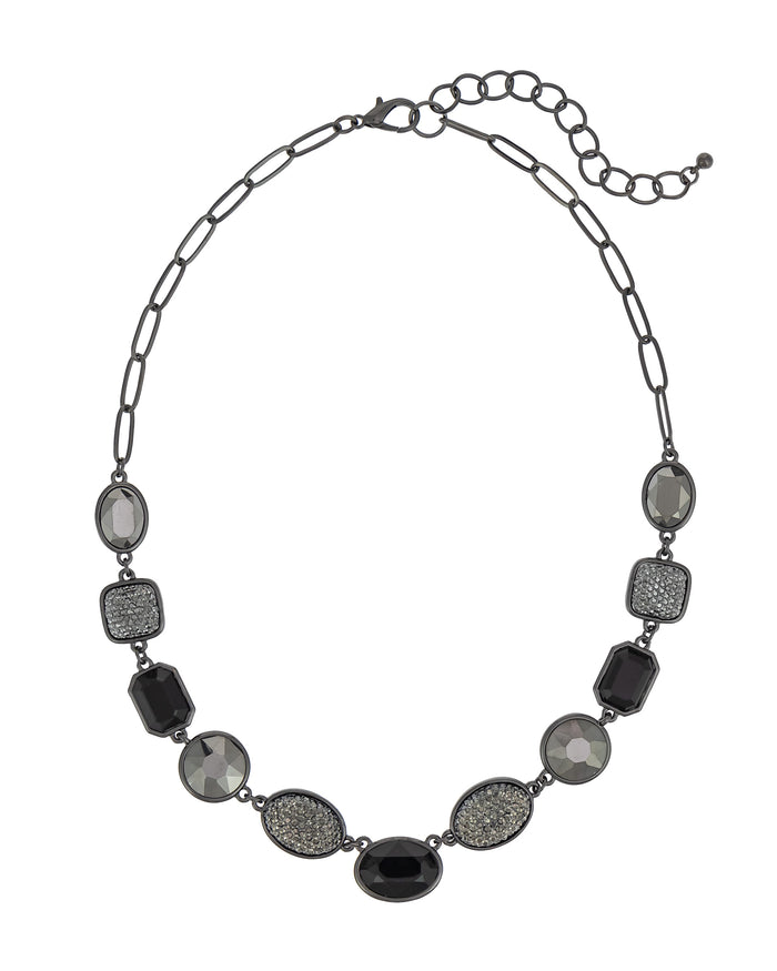 Eclipse Elegance Necklace displayed on white background – Dauplaise Jewelry