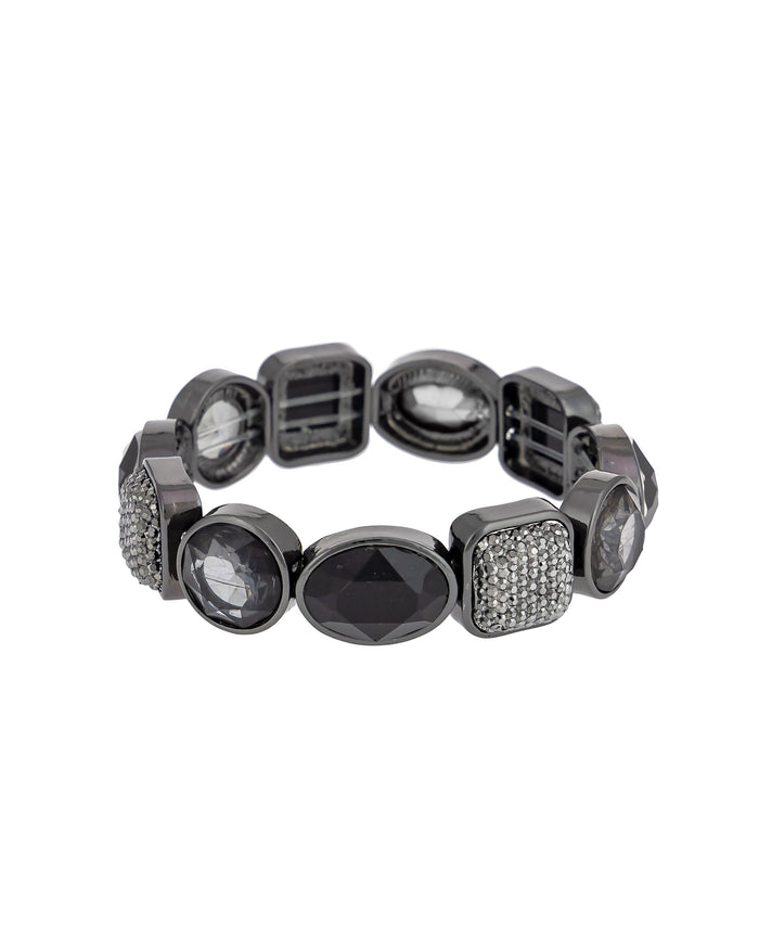 Eclipse Elegance Stretch Bracelet displayed on white background – Dauplaise Jewelry
