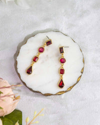 Scarlet Symmetry Earrings