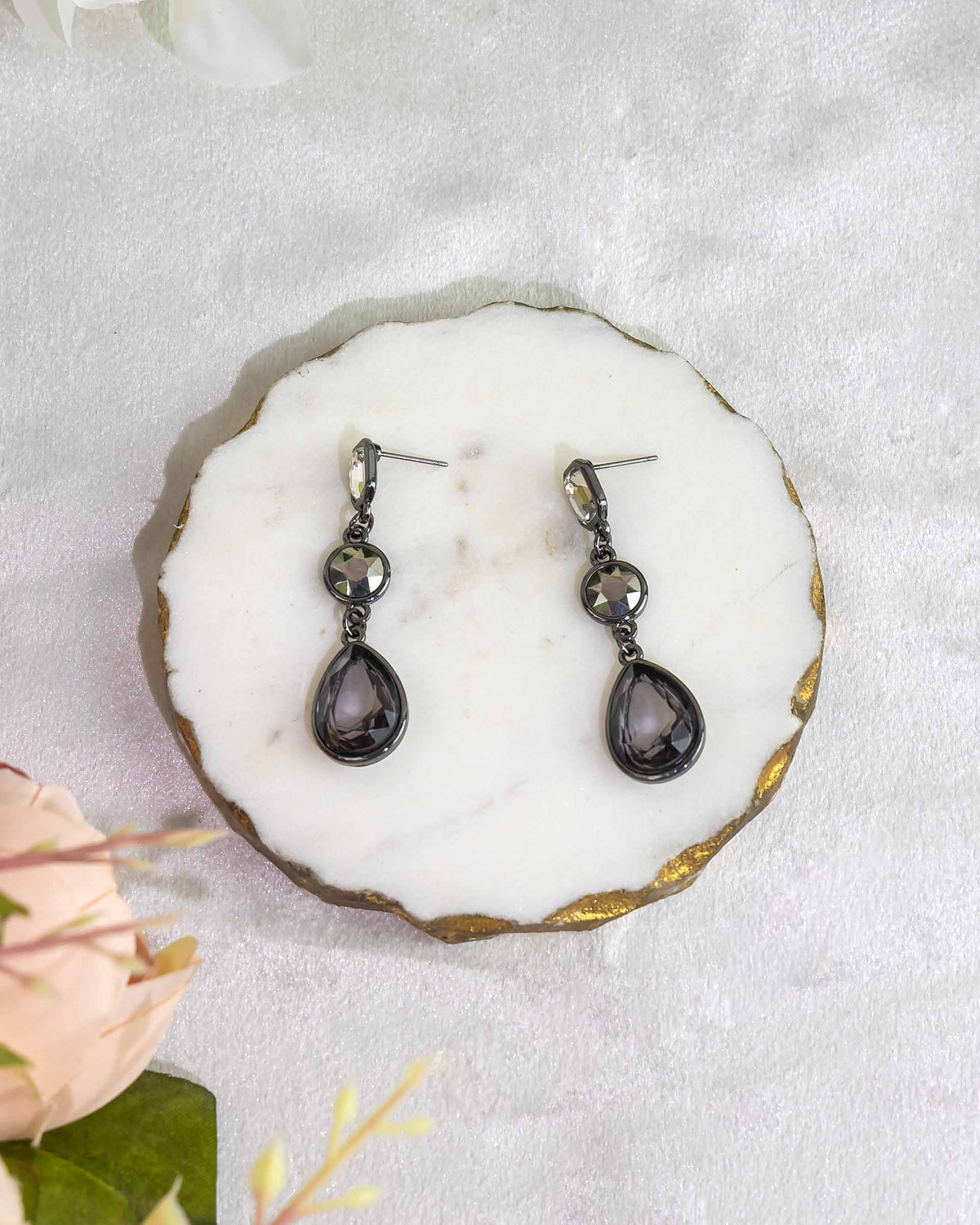 Obsidian Elegance Earrings