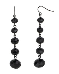 Hematite Elegance Drops displayed on white background – Dauplaise Jewelry