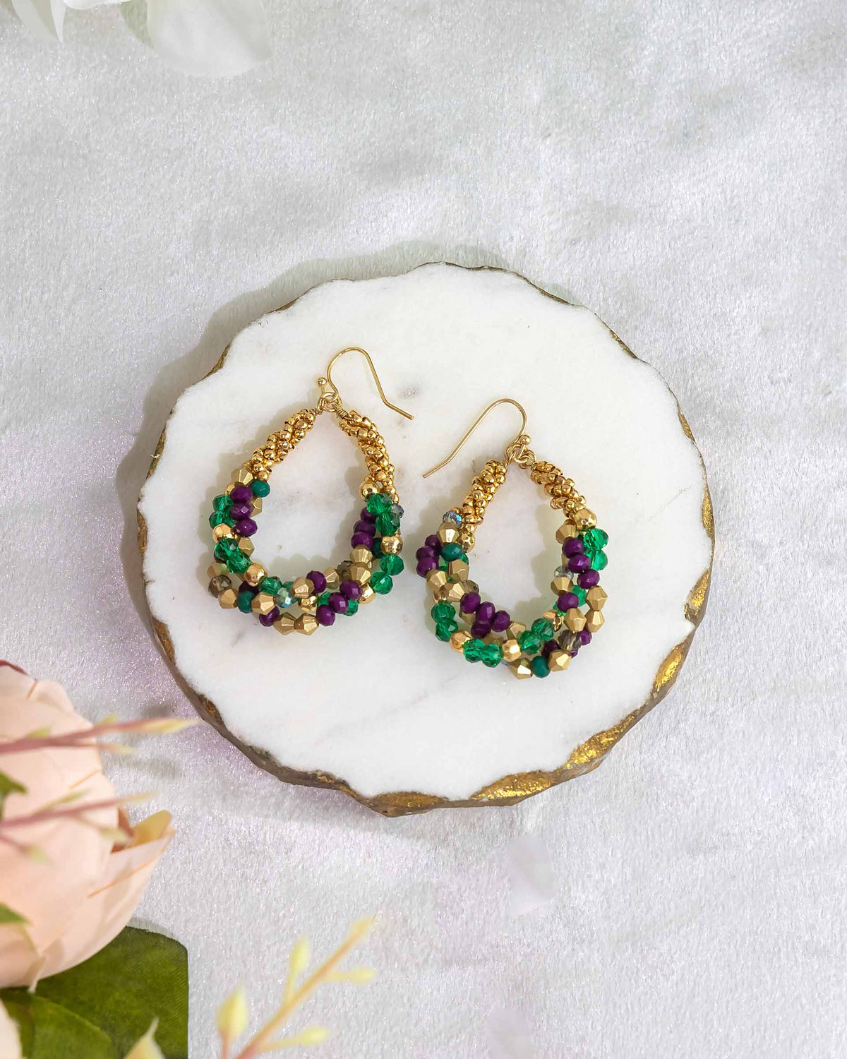 Prismatic Glamour Hoops