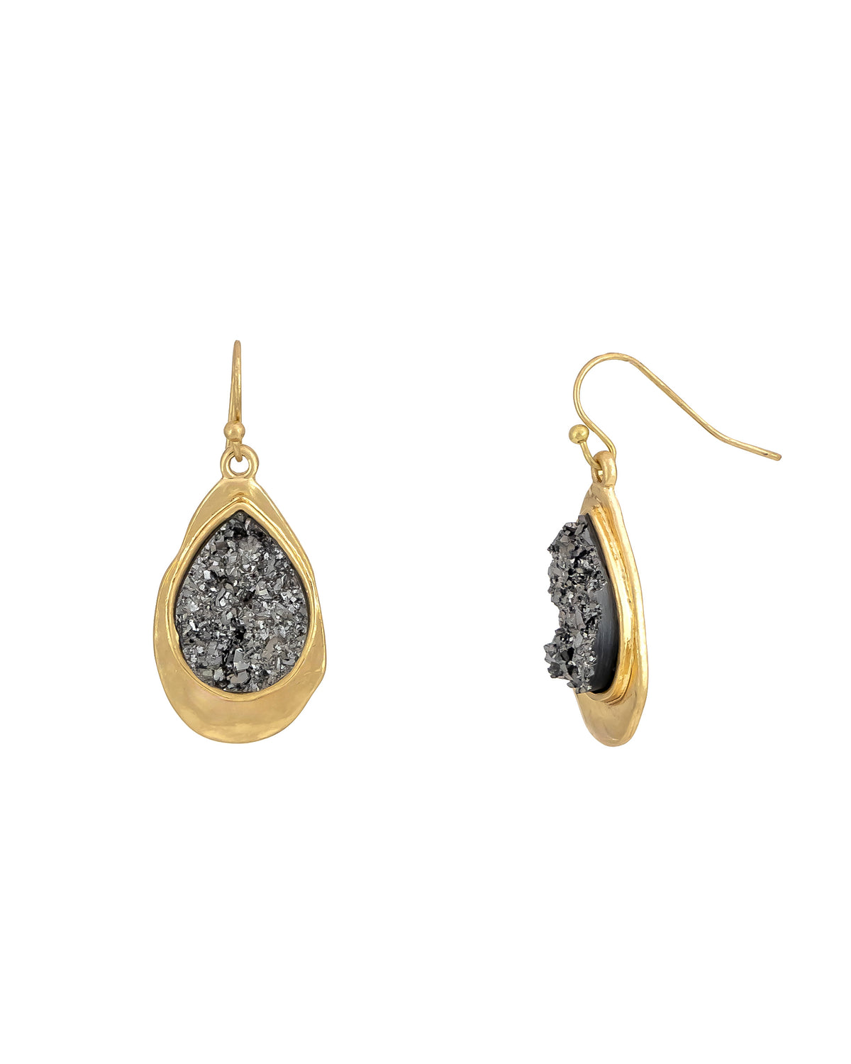 Gilded Twilight Drops displayed on white background – Dauplaise Jewelry