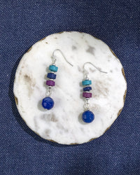 Multicolor Beaded Drop Earrings