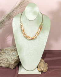 Braided Beaded Statement Necklace