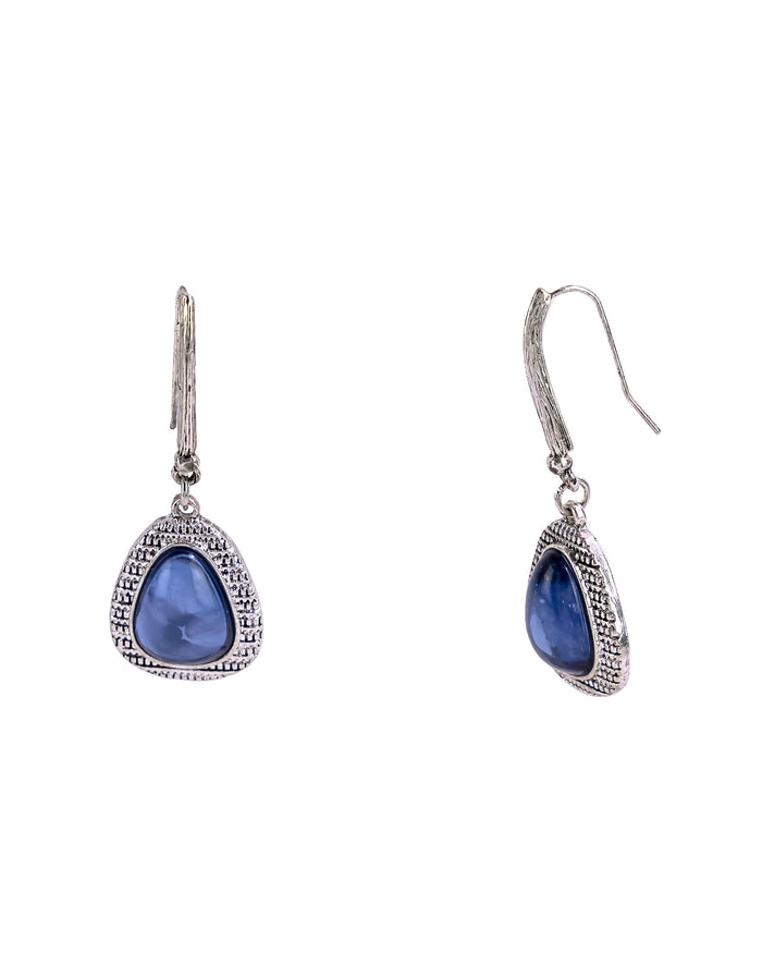 French Teardrop Earrings displayed on white background – Dauplaise Jewelry