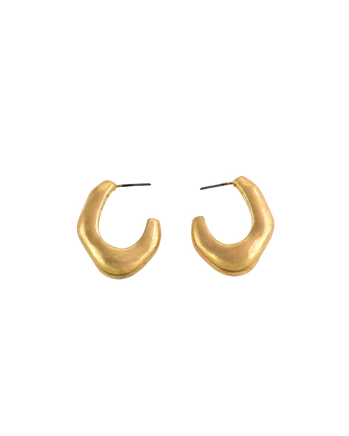 Zoe G. Hoop displayed on white background – Dauplaise Jewelry