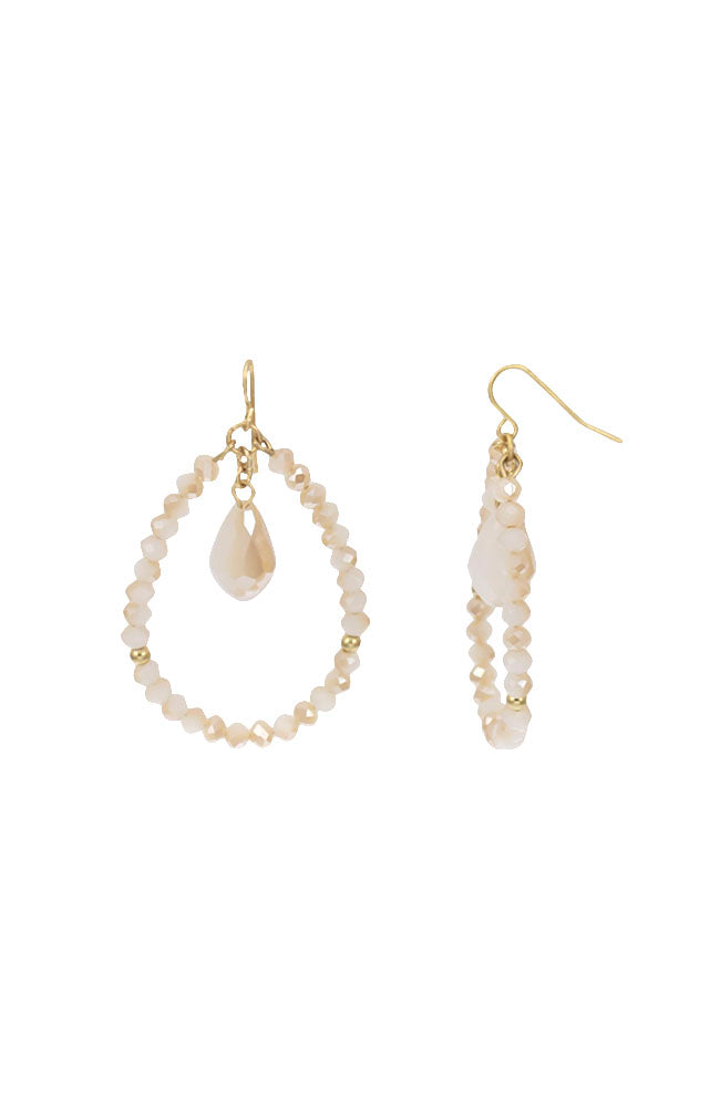 Dauplaise Jewelry - Neutral Pear Earrings