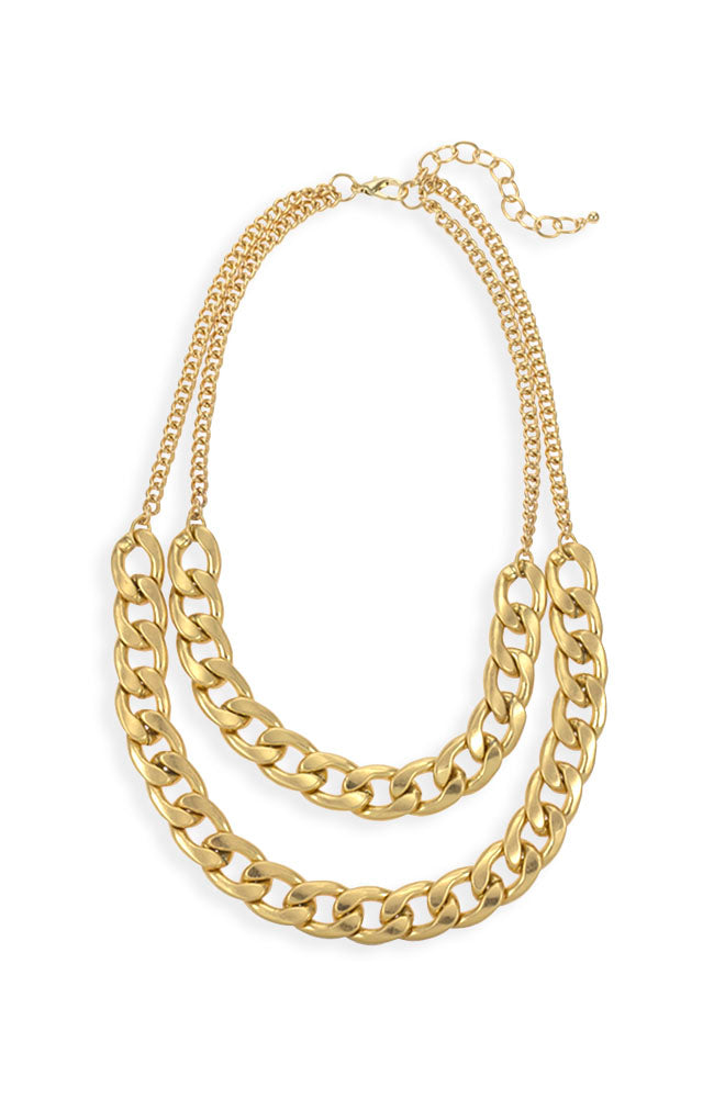 Dauplaise Jewelry - Gold Link Necklace