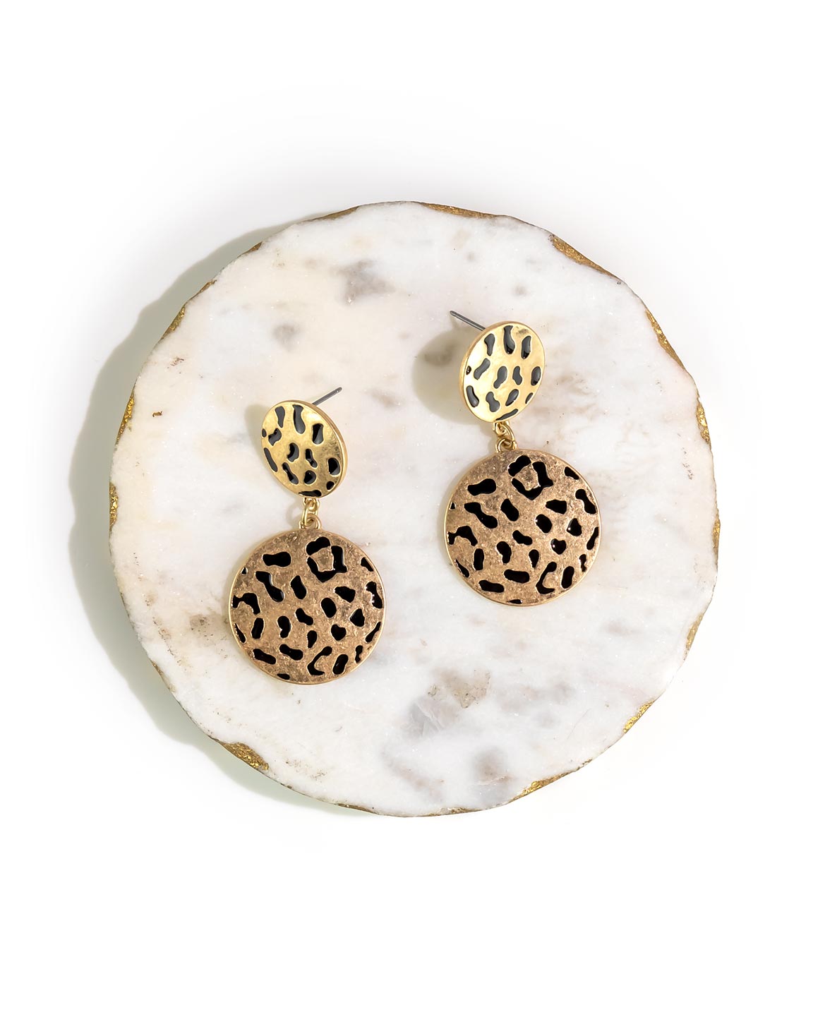 Dauplaise Jewelry - Animal Double Drop Earrings
