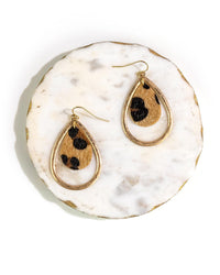 Dauplaise Jewelry - Animal Orbital Pear Shape Earrings
