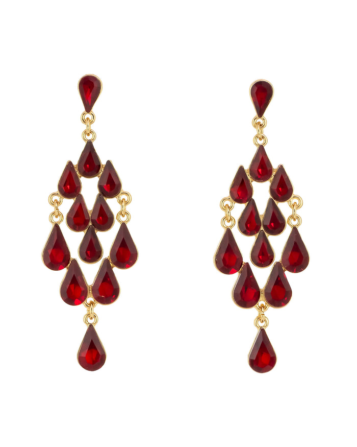 Dauplaise Jewelry - Ruby Chandelier Earrings