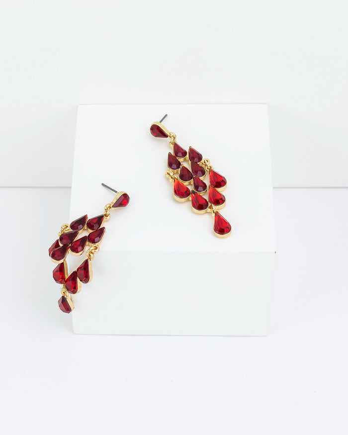 Dauplaise Jewelry - Ruby Chandelier Earrings