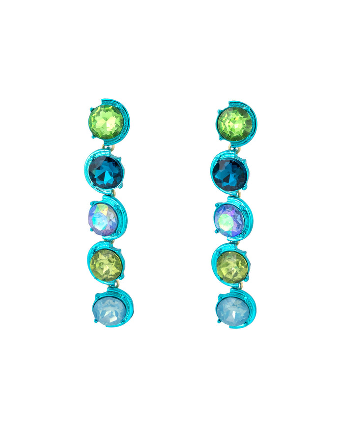 Dauplaise Jewelry - Enchanting Aquatic Anodized Linear Earrings