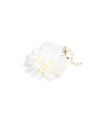 Sydney's Cream Chiffon Flower Choker