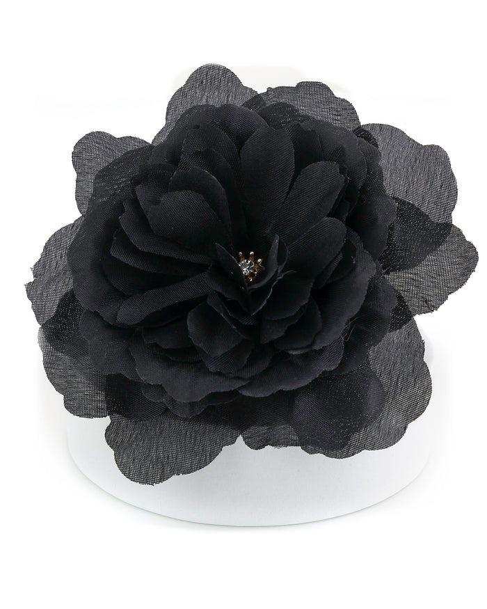 Dauplaise Jewelry - Delightful Fabric Flower Pin