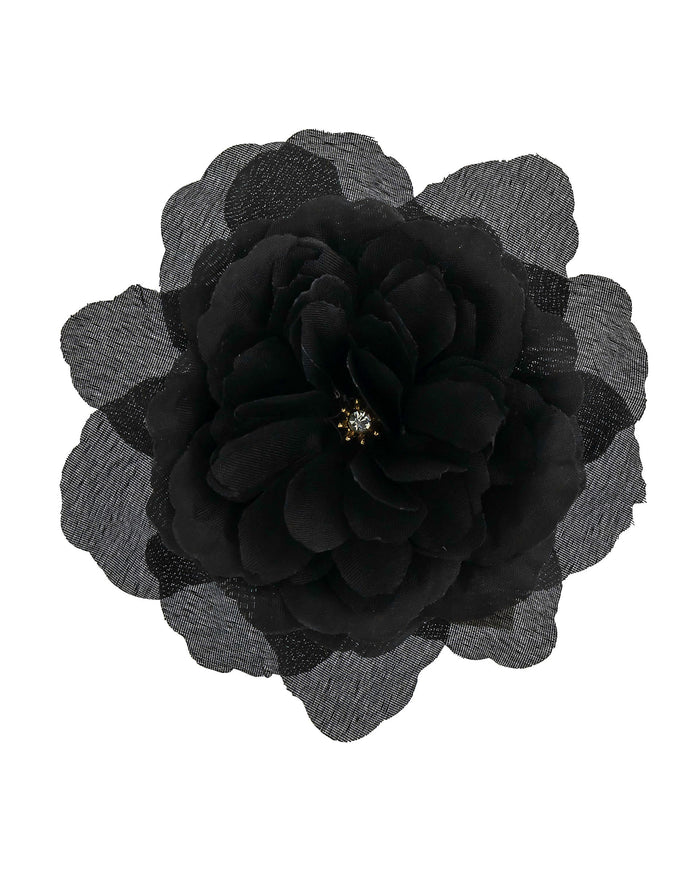 Dauplaise Jewelry - Delightful Fabric Flower Pin