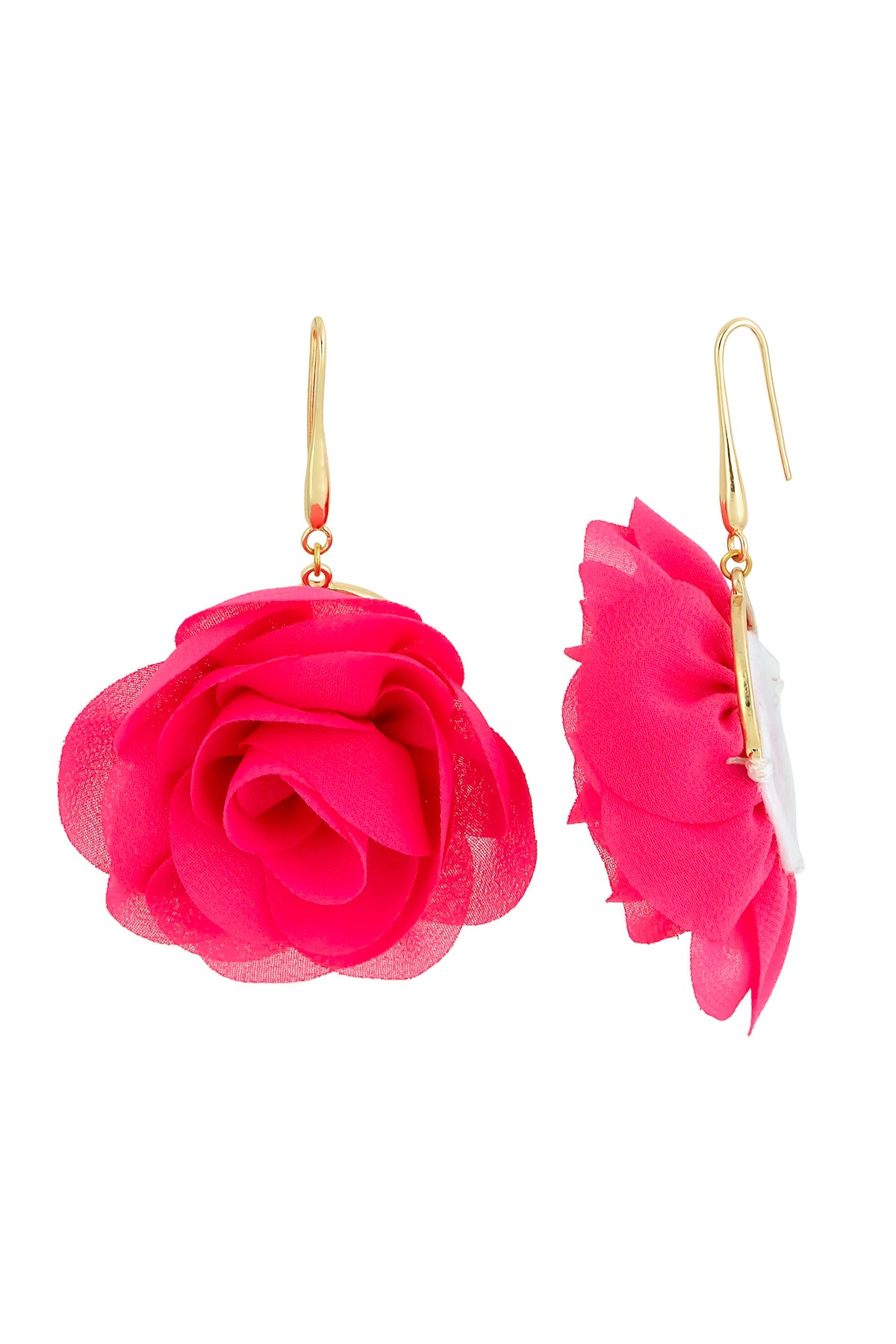 Dauplaise Jewelry - Enchanting Pink Blossom Drop Earrings