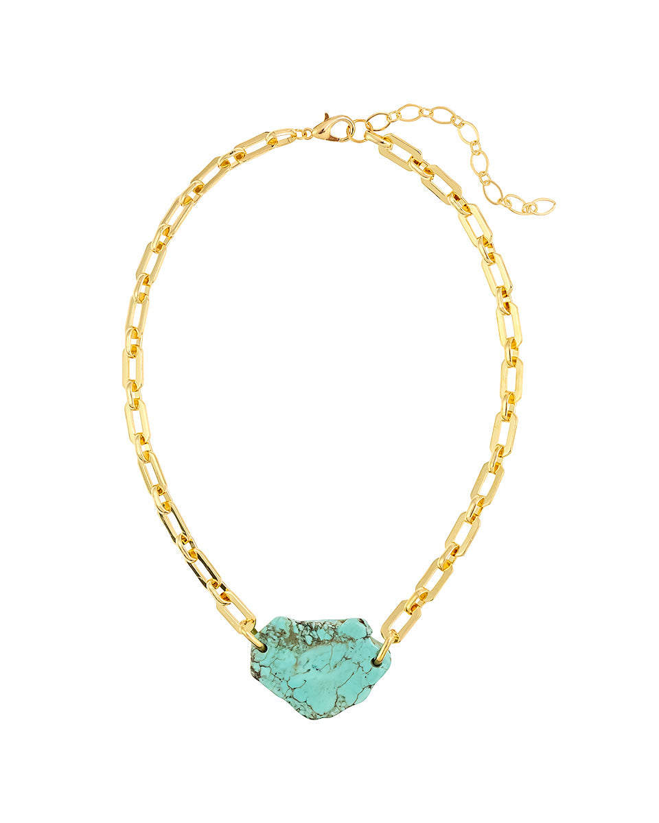 Dauplaise Jewelry - Turquoise on The Rocks Necklace