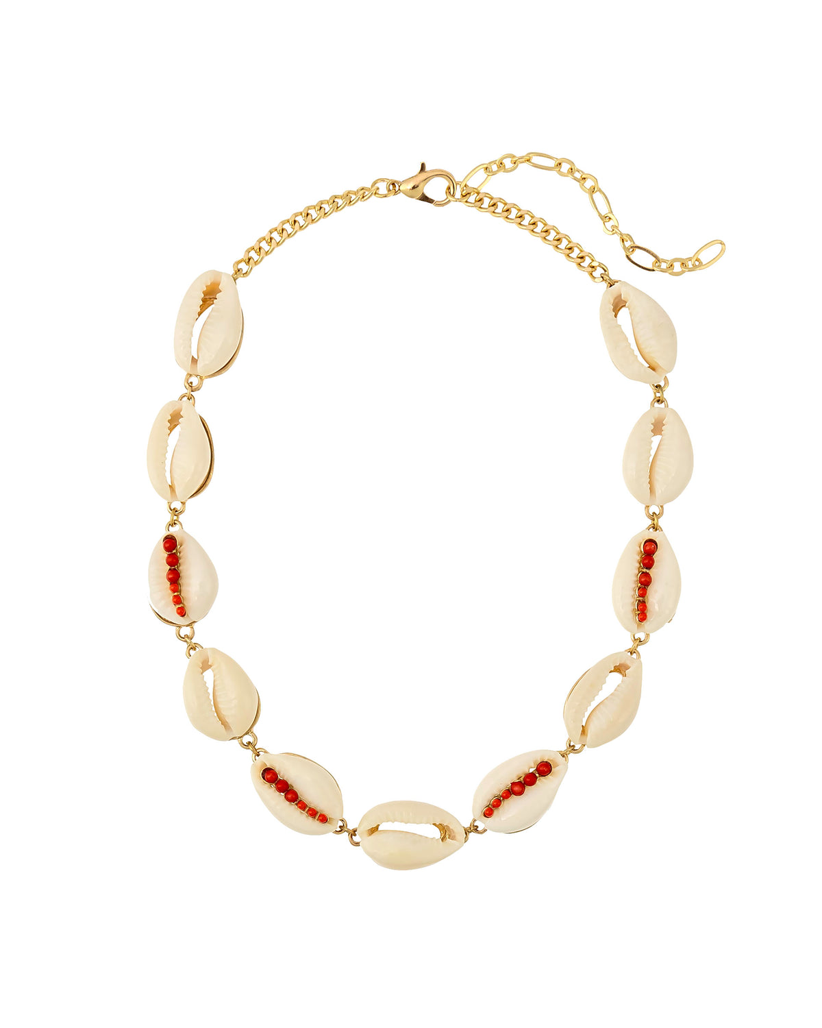 Dauplaise Jewelry - Coral & Shells Necklace