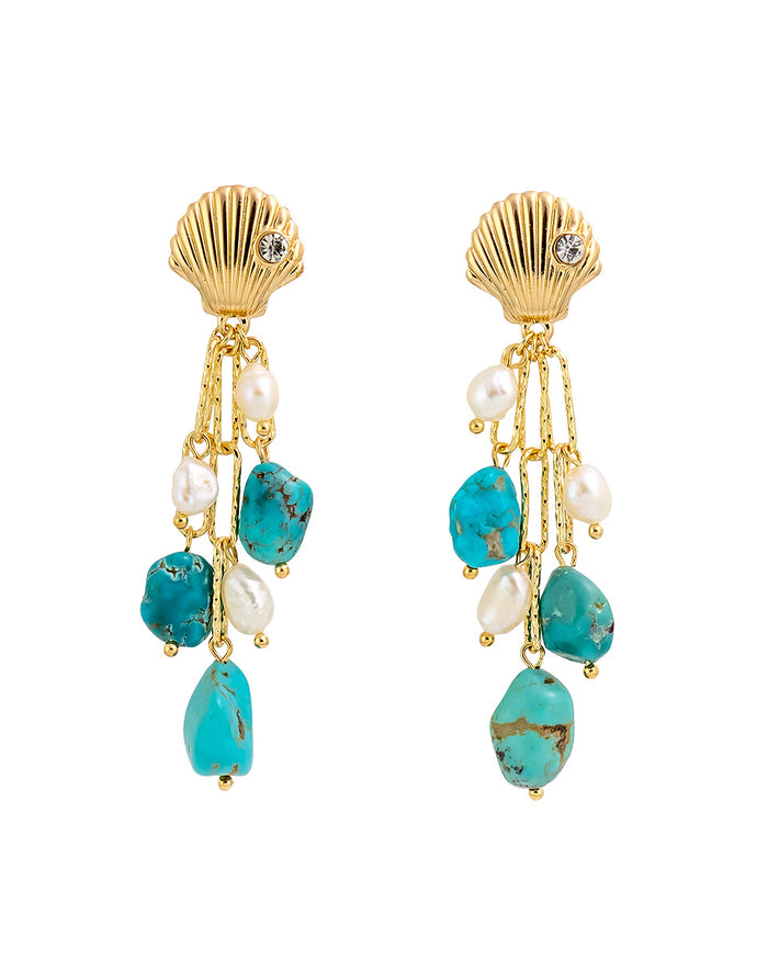 Dauplaise Jewelry - Caught-Up Shell Earrings