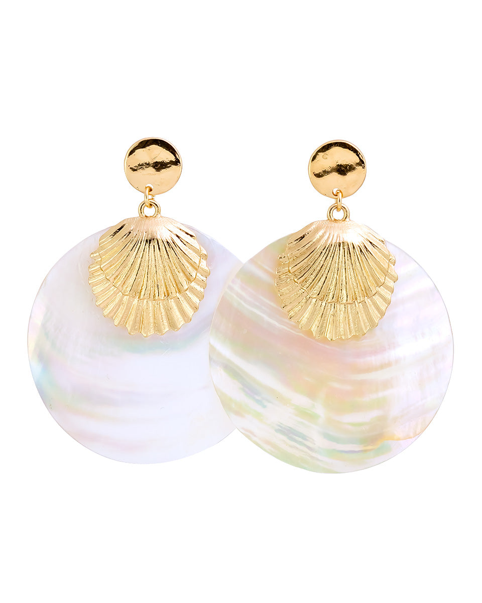 Dauplaise Jewelry - Shell Statement Earrings