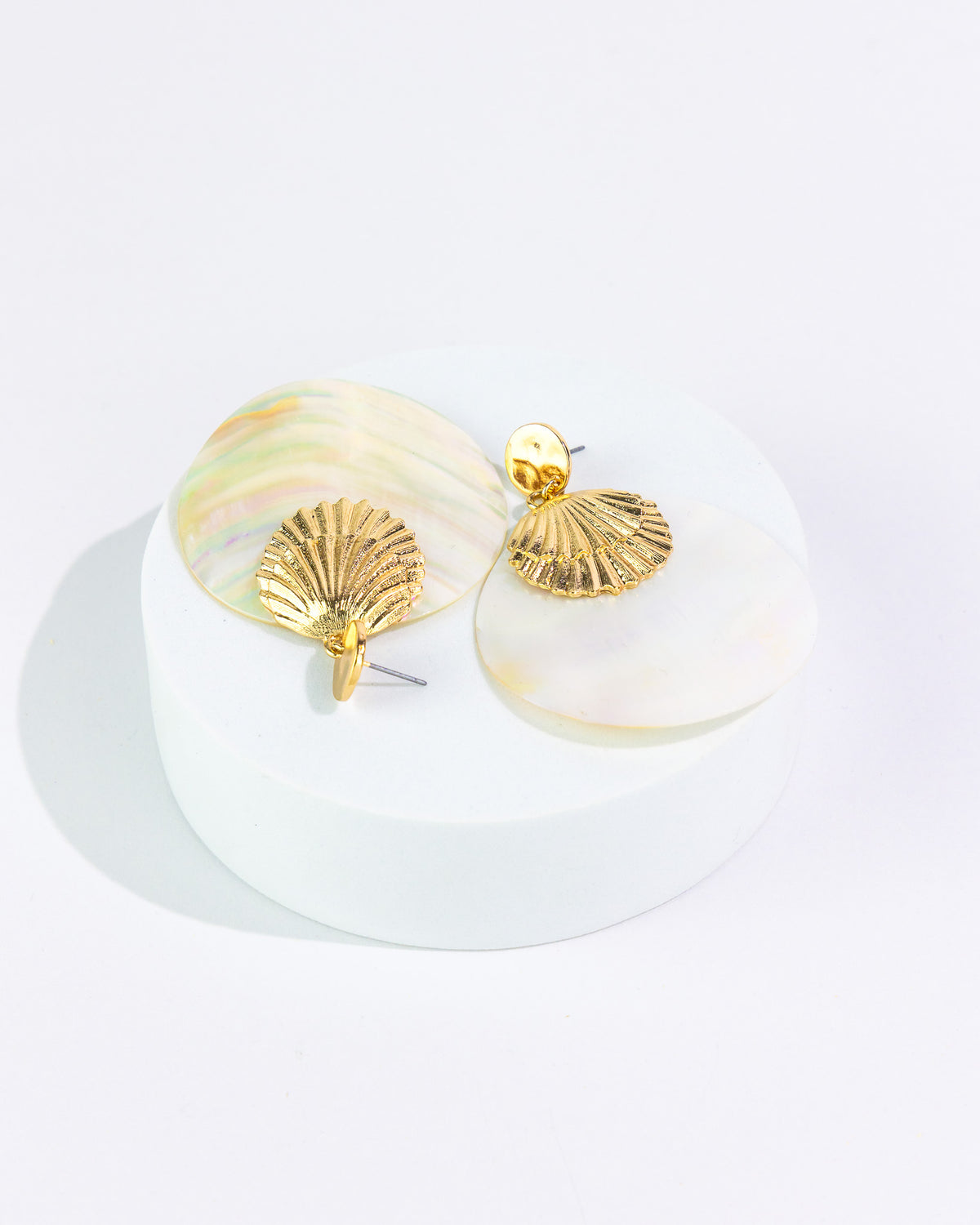 Dauplaise Jewelry - Shell Statement Earrings