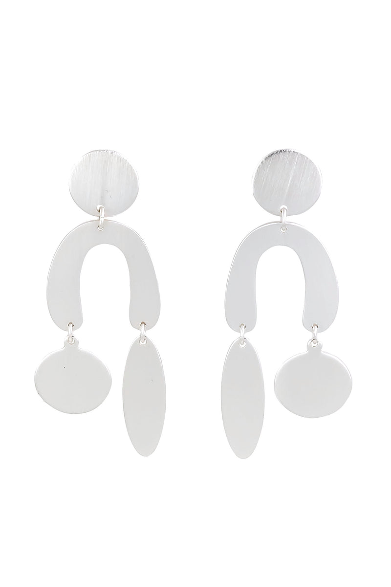 Dauplaise Jewelry - Timeless Silver-tone Drop Earrings