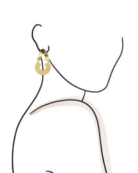 Dauplaise Jewelry - Golden Orb Drop Earrings