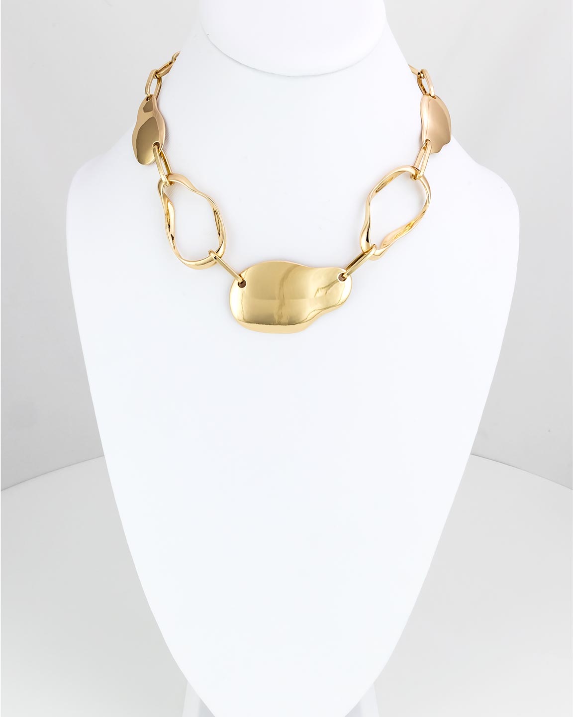 Dauplaise Jewelry - Sculpted Statement Necklace