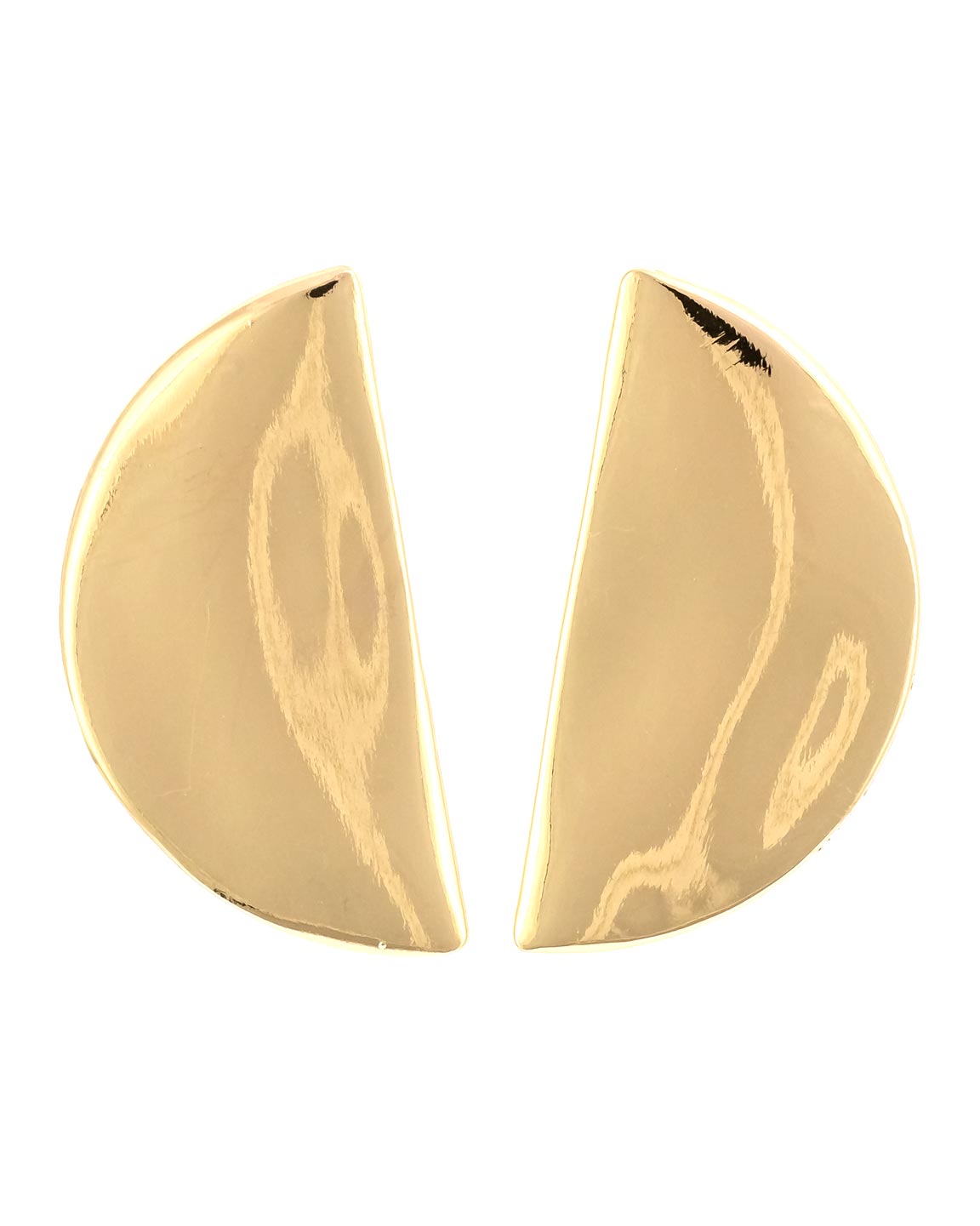 Dauplaise Jewelry - Halfmoon Sculptural Earrings