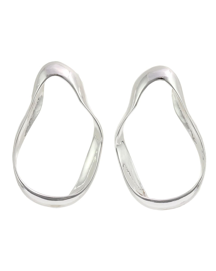 Dauplaise Jewelry - Sculpted Metal Hoops