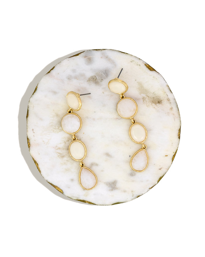 Dauplaise Jewelry - Natural Ethereal Glow Drop Earrings