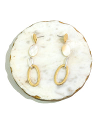 Silver Frost Open-Link Earrings