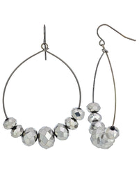 Lunar Facet Open Hoops