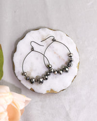 Lunar Facet Open Hoops