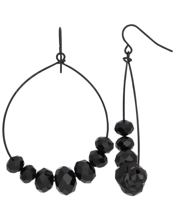 Dauplaise Jewelry - Midnight Cascade Hoops