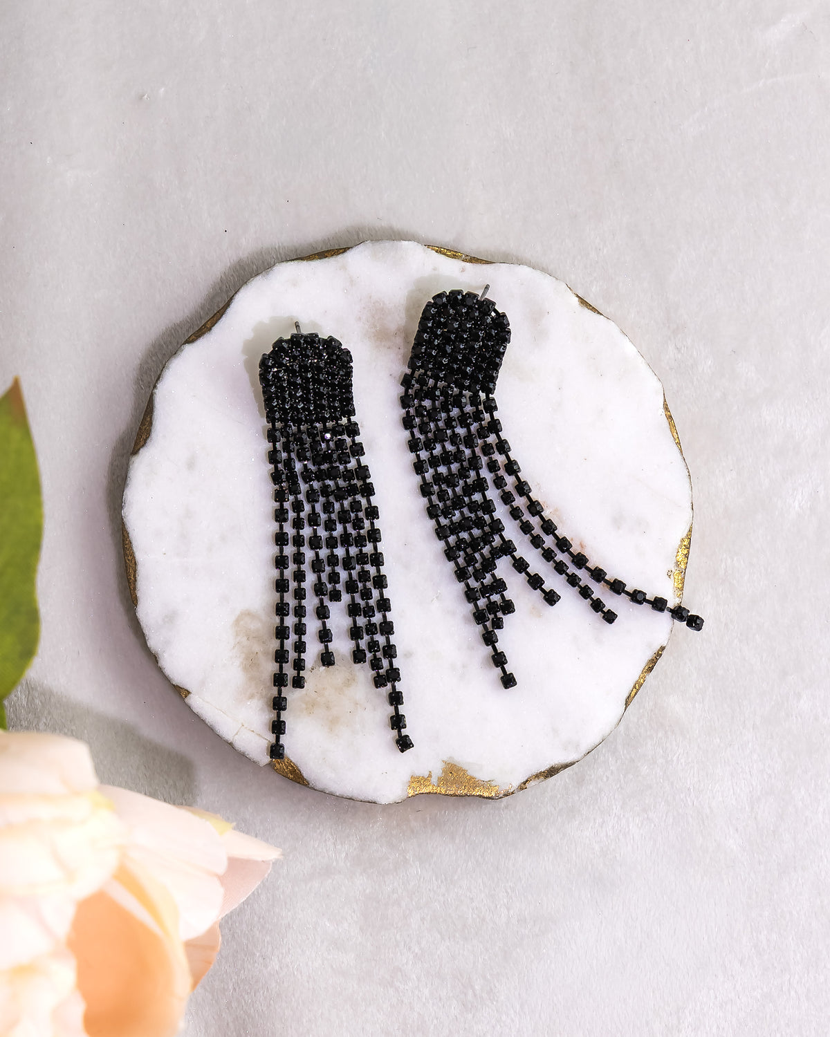 Noir Fringe Chandelier Drops