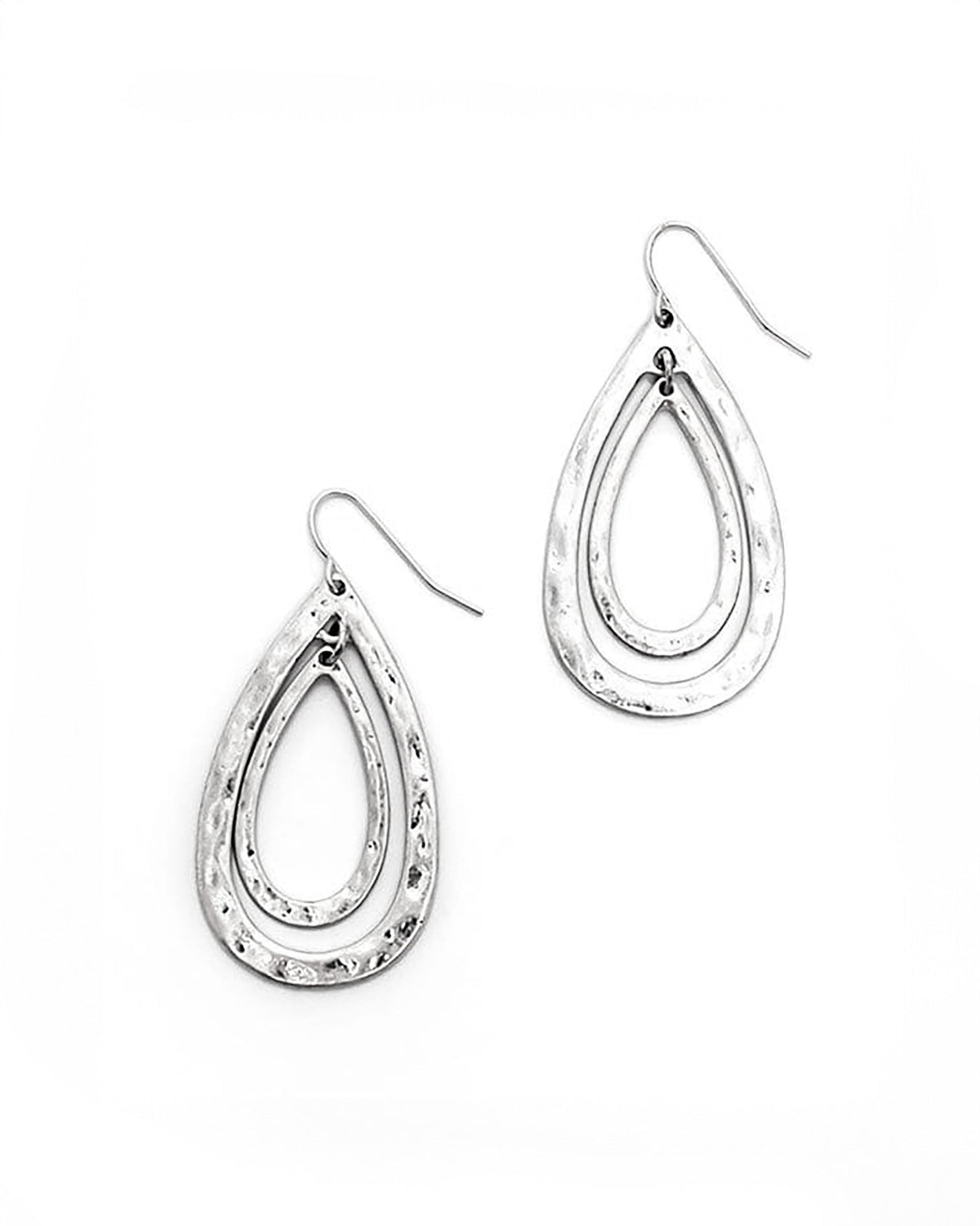 Dauplaise Jewelry - Orbital Silver Drop Earrings