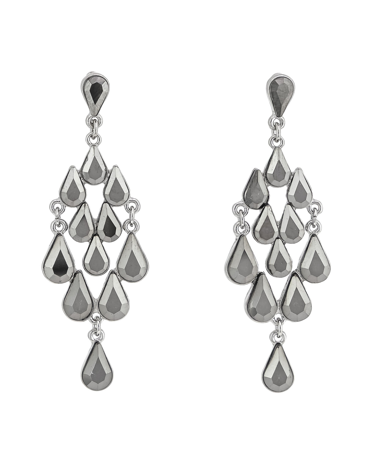 Lunar Teardrop Chandelier Earrings