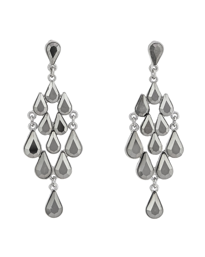 Lunar Teardrop Chandelier Earrings