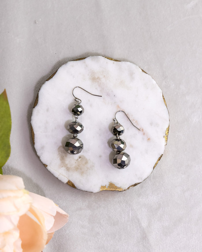 Lunar Triple Bead Drops