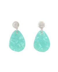 Aqua Veil Drop Earrings