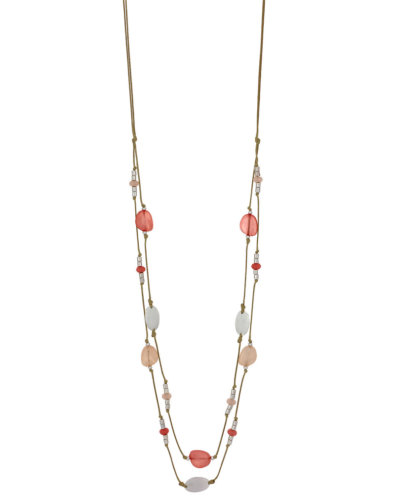 Soft Bloom Beaded Necklace