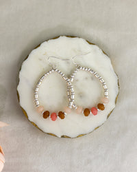 Warm Drift Beaded Earrings